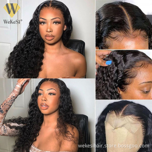 WKS Best High quality 180%-250% Density Swiss lace closure wigs,brazilian 5x5 closure wigs,Cuticle aligned virgin wig